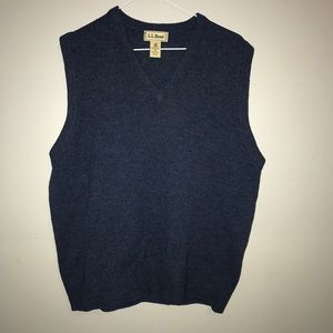 Men’s 100% lamb wool L.L. Bean Vest
